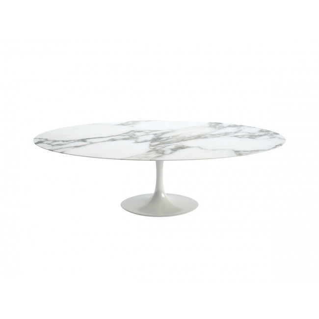 놀 사리넨 튤립 라지 다이닝 테이블 - 오발 마블 블랙 base Knoll Studio Saarinen Tulip Large Dining Table Oval Marble Black 03319
