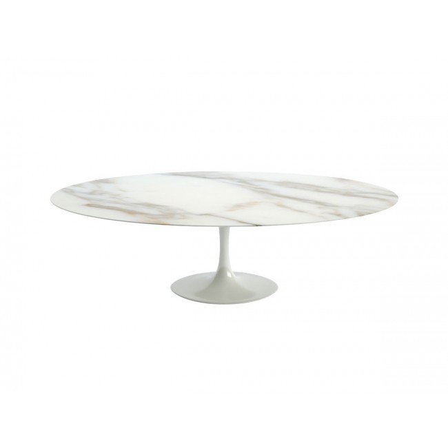 놀 사리넨 튤립 라지 다이닝 테이블 - 오발 마블 블랙 base Knoll Studio Saarinen Tulip Large Dining Table Oval Marble Black 03319
