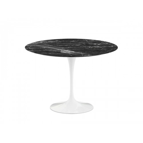 놀 사리넨 튤립 다이닝 테이블 - 107cm Diameter 마블 화이트 Base Knoll Studio Saarinen Tulip Dining Table Marble White 03188