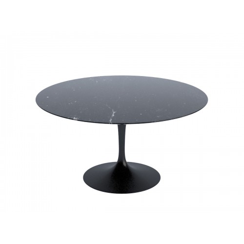 놀 사리넨 튤립 다이닝 테이블 - 137cm Diameter Marble with 블랙 베이스 Knoll Studio Saarinen Tulip Dining Table black base 03129