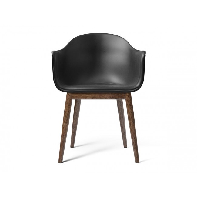메누 하버 다이닝 체어 의자 with Wooden Base - 레더 Menu Harbour Dining Chair Leather 02605