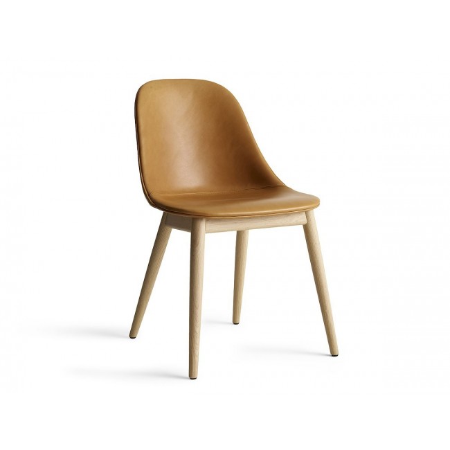 메누 하버 사이드 다이닝 체어 의자 with Wooden Base - 레더 Menu Harbour Side Dining Chair Leather 02601