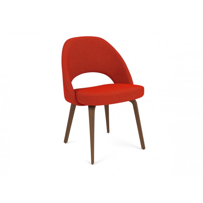 컨퍼런스 릴렉스 사이드 체어 - Wooden Base 놀 벨벳 패브릭 Knoll Studio Conference Relax Side Chair Velvet Fabric 02517