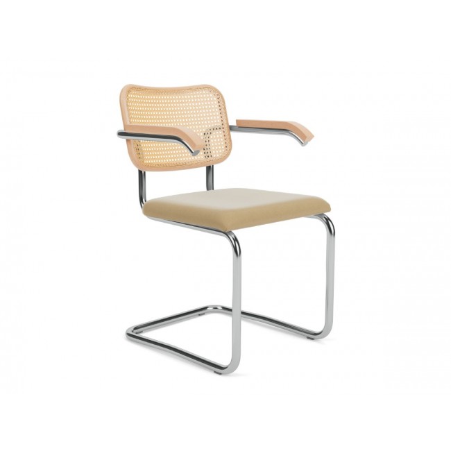 놀 세스카 체어 의자 with 암스 - Upholstered Seat Knoll Studio Cesca Chair Arms 02489