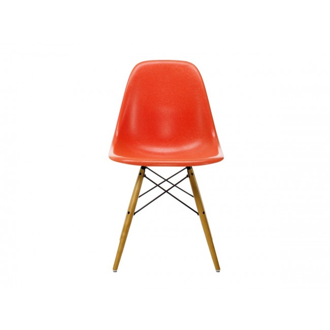 비트라 DSW 임스 파이버글래스 사이드 체어 - 골든 Maple Base Vitra Eames Fiberglass Side Chair Golden 02408