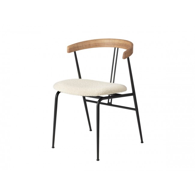 구비 Violin 다이닝 체어 의자 - Seat Upholstered Oak Gubi Dining Chair 02397