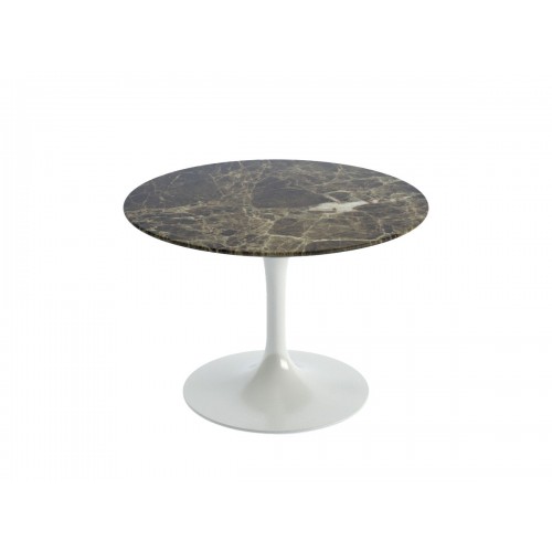 놀 사리넨 튤립 커피 테이블 - 마블 블랙 Base Knoll Studio Saarinen Tulip Coffee Table Marble Black 02077