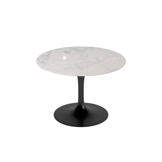 놀 사리넨 튤립 커피 테이블 - 마블 블랙 Base Knoll Studio Saarinen Tulip Coffee Table Marble Black 02077