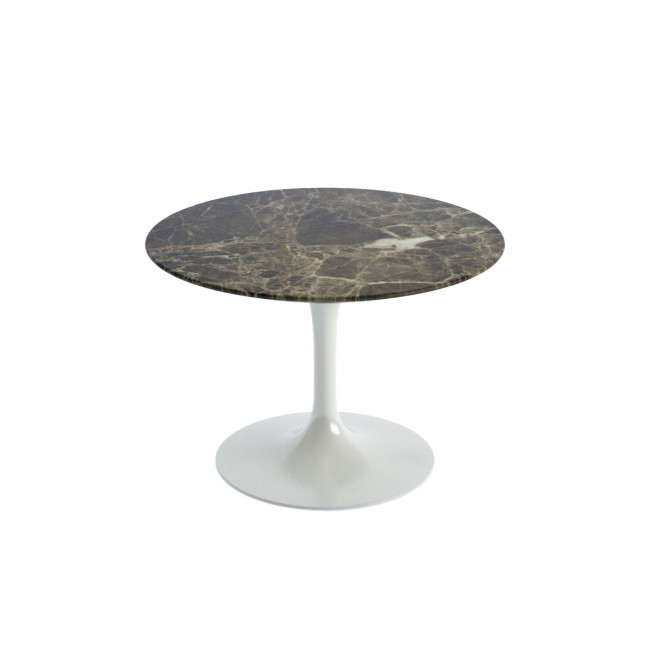 놀 사리넨 튤립 커피 테이블 - 마블 화이트 Base Knoll Studio Saarinen Tulip Coffee Table Marble White 02076