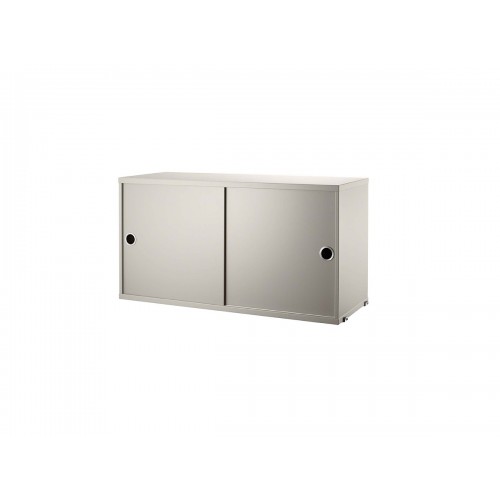 스트링 모듈러 Shelving - Cabinet with Sliding Doors String Modular 01678