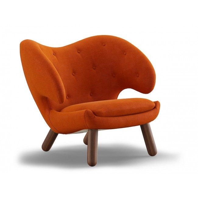 House of Finn Juhl Pelican 라운지체어 with Buttons Kjellerup-Vaeveri Watercolour 패브릭 Lounge Chair Fabric 01137