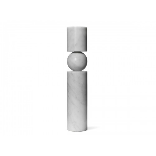리 브룸 Fulcrum 촛대 - 화이트 마블 Height: 40cm Lee Broom Candlestick White Marble 04634