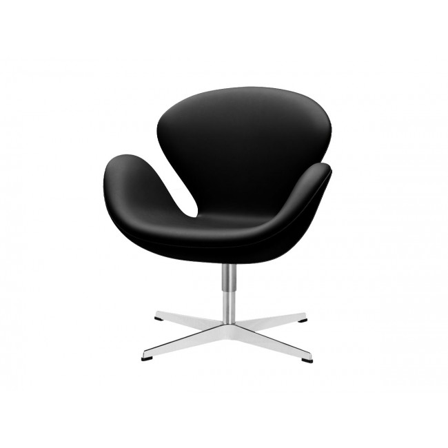프리츠한센 Swan 체어 의자 - 레더 with 사틴 Polished 알루미늄 베이스 Essential Fritz Hansen Chair Leather Satin Aluminium Base 00903