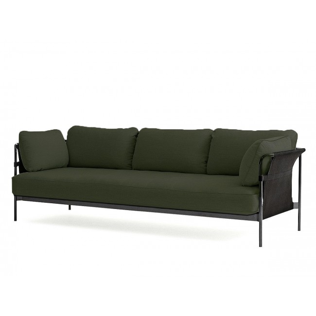 헤이 Can Three 시터 소파 블랙 캔버스 Outer 패브릭 HAY Seater Sofa Black Canvas Fabric 00269