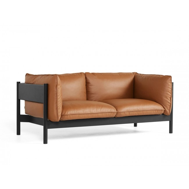 헤이 Arbour Two 시터 소파 - 레더 월넛 프레임 Hay Seater Sofa Leather Walnut Frame 00259