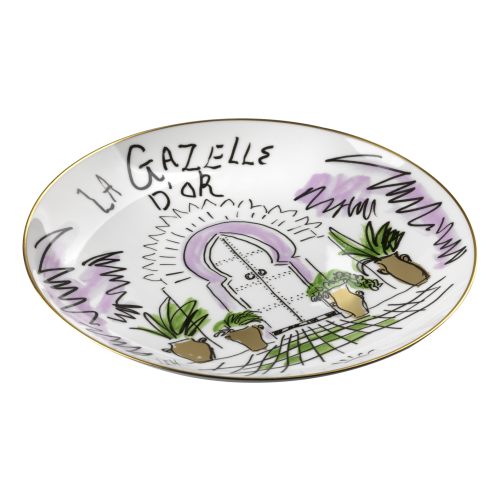 지노리 1735 Designer 접시 La Gazelle dOr Ginori plate 01183