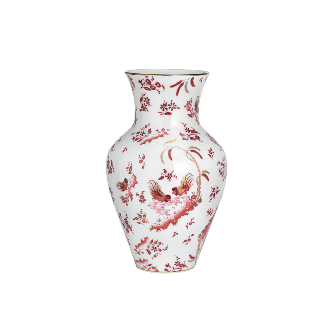지노리 1735 라지 Ming 화병 꽃병 Oro di Doccia Magenta Ginori Large Vase 01128