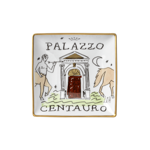 지노리 1735 Designer 사각 스퀘어D vide poche Palazzo Centauro Ginori squared 01068