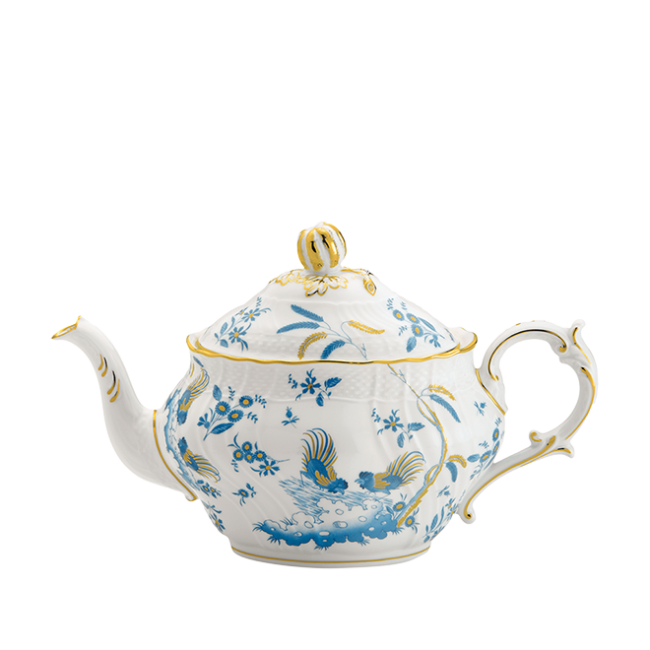 지노리 1735 티포트 Oro Di Doccia Turchese Ginori Teapot 00676