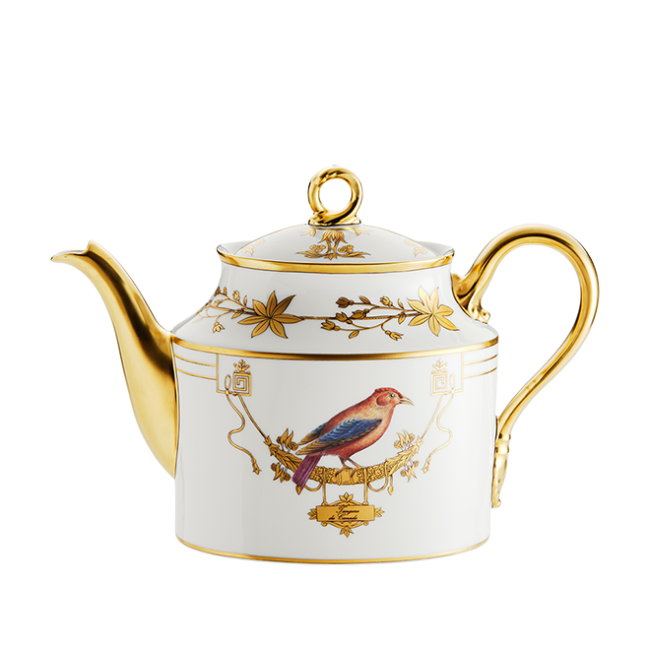지노리 1735 티포트 Voliere Ginori Teapot 00670