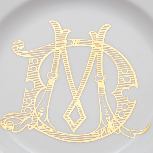 지노리 1735 디저트접시 Corona 모노GRAM oro Ginori Dessert plate Monogram 00079