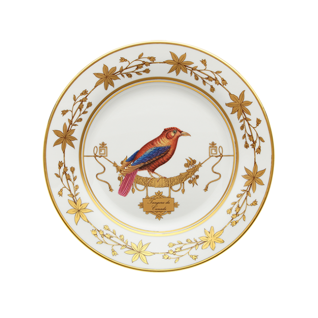 지노리 1735 디너접시 Voliere Tangara Du Canada Ginori Dinner plate 00033