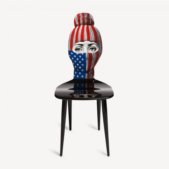 포르나세티 체어 의자 Lux Gstaad - USA flag Fornasetti Chair Lux Gstaad - USA flag 00045