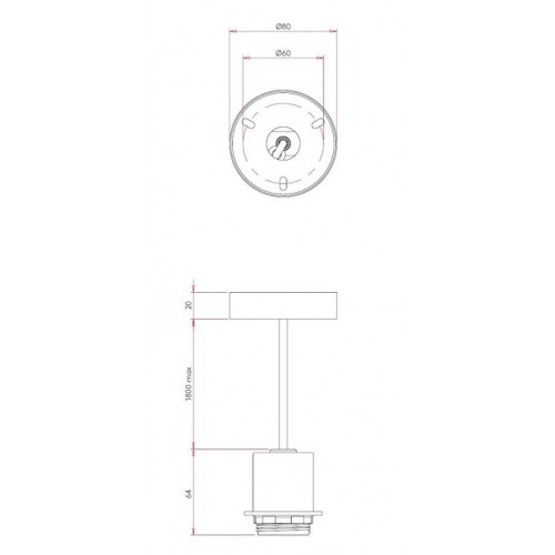 아스트로 펜던트S Suspension Kit 2 + shade round 400mm 니켈 / 화이트 Astro Pendants Suspension Kit 2 + shade round 400mm Nickel / White 37722