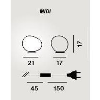 포스카리니 그레그 mi_di E14(LED) T 화이트 Foscarini Gregg Midi E14(LED) T White 36223