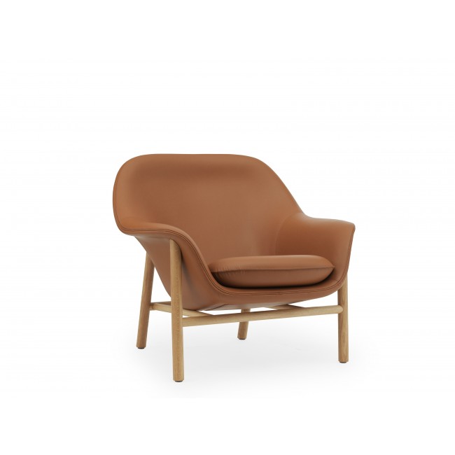 노만코펜하겐 Drape 라운지체어 - 레더 with Wood Base Normann Copenhagen Lounge Chair Leather 04809