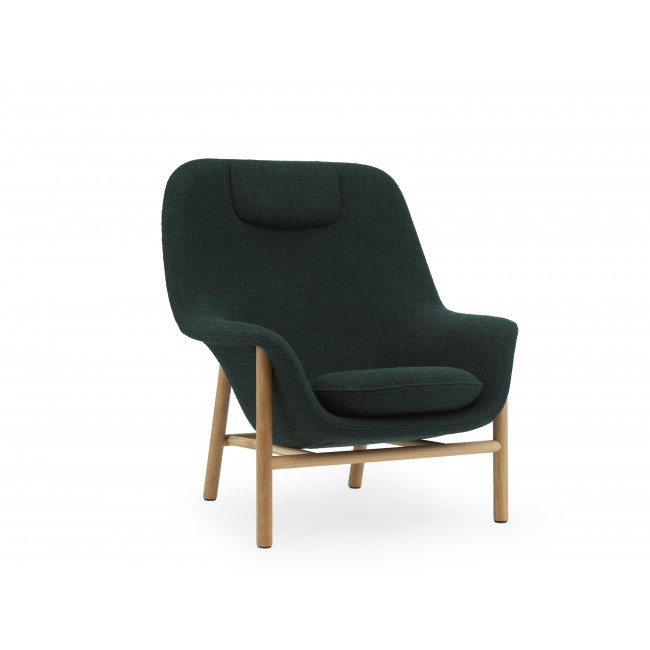 노만코펜하겐 Drape High Back 라운지체어 - 패브릭 with Wood Base Normann Copenhagen Lounge Chair Fabric 04807