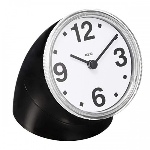 알레시 Cronotime 시계 블랙 Alessi Clock Black 03544
