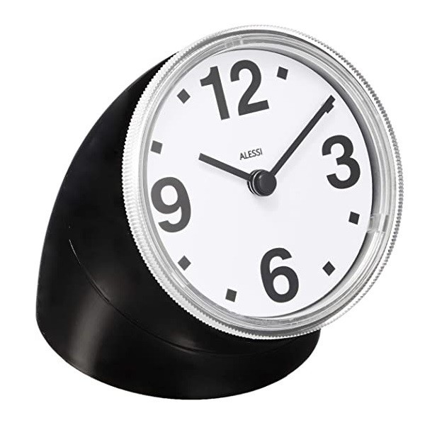 알레시 Cronotime 시계 블랙 Alessi Clock Black 03544
