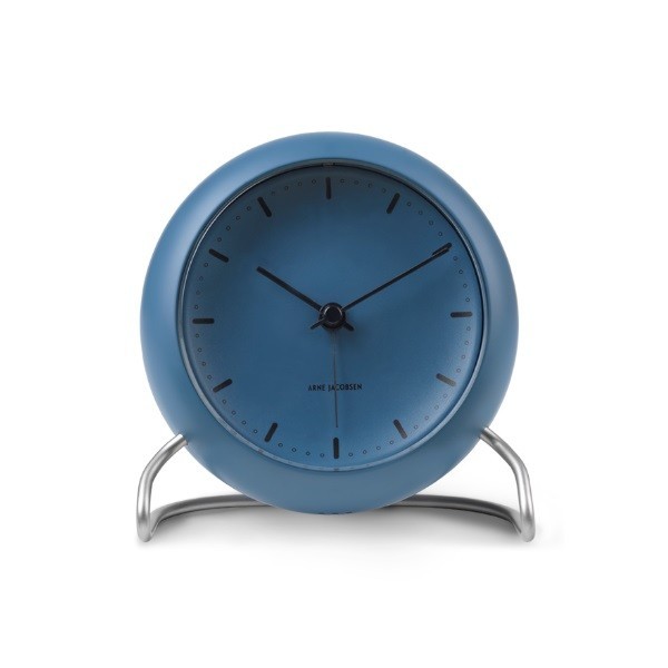 로젠달 Timepieces 아르네야콥센 City Hall 테이블 시계 Stone 블루 Rosendahl Arne Jacobsen Table Clock Blue 03486