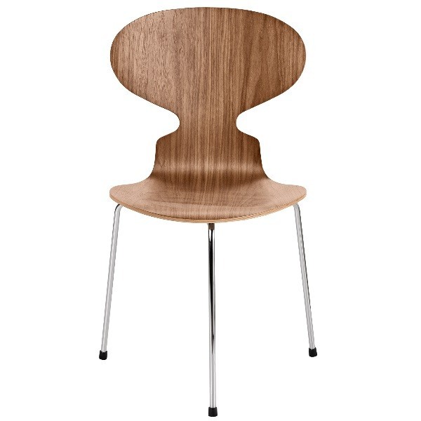 프리츠한센 Ant 체어 의자 네츄럴 Veneer 월넛/크롬 ( 3 legs) Sale ** Fritz Hansen Chair Natural Walnut/Chrome 00185