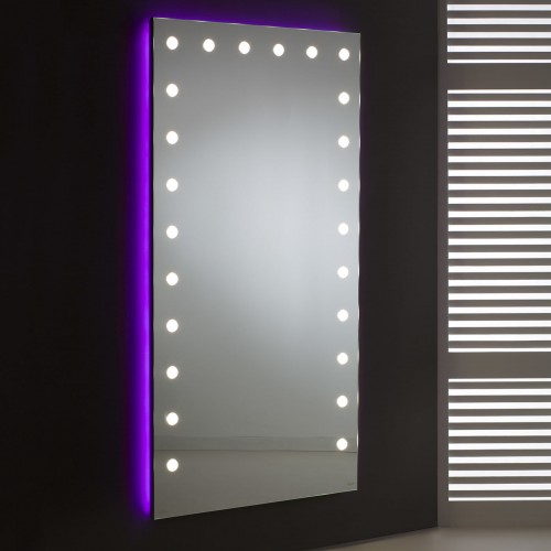 Unica Luxury Lighted Mirrors MH 프레임LESS 직사각형 Wall 거울 16910