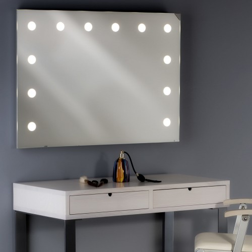 Unica Luxury Lighted Mirrors MDE Small 직사각형 Wall 거울 16855