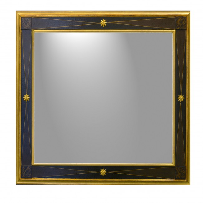 Caiafa Ebony 스타 사각 스퀘어 거울 16481