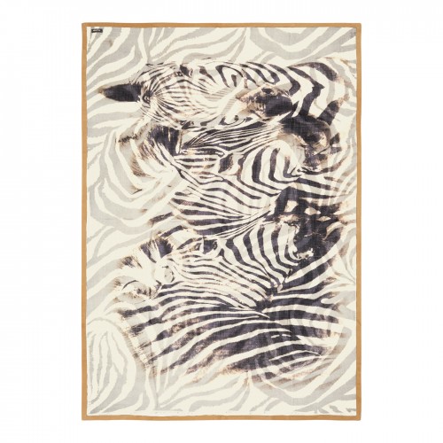 Alonpi Zebra Suede-Hemmed Patterned Small 담요 블랭킷 16084
