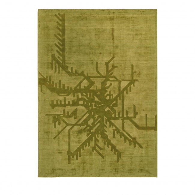 Sitap Carpet Couture I탈IA 메트로폴리탄 그린 러그 15189