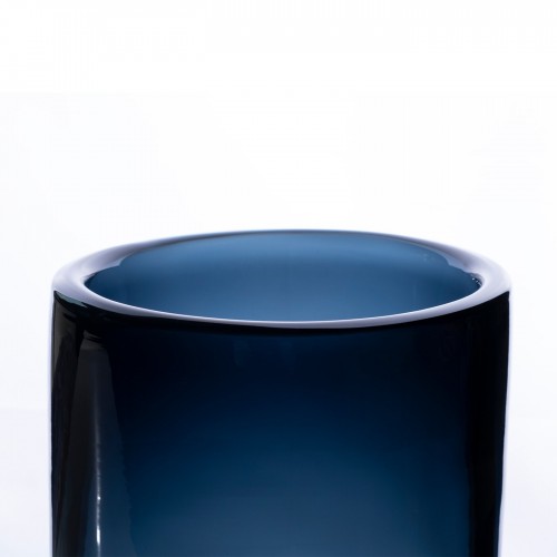Purho Cilindro 라지 화병 꽃병 - 글로시 딥 블루 14250
