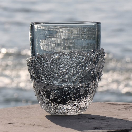 Micheluzzi Glass Ghiaccio Oceano 라지 화병 꽃병 13619