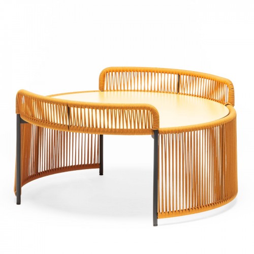 Chairs & 모어 Altana 미디움 Round 옐로우 커피 테이블 by Antonio De Marco 13235