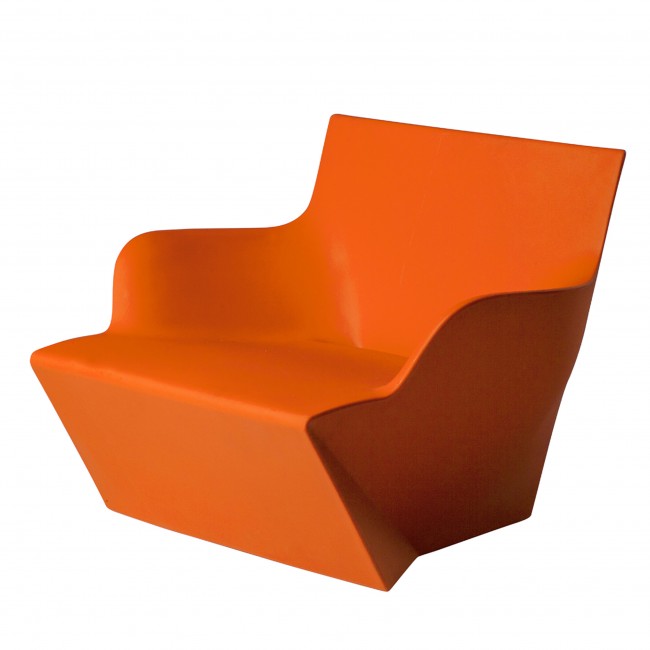 슬라이드 Kami San 오렌지 암체어 팔걸이 의자 12926
