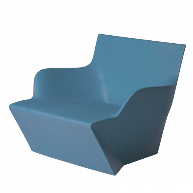 슬라이드 Kami San 페트롤-블루 암체어 팔걸이 의자 12898
