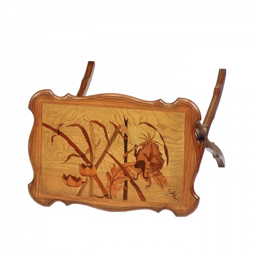 Cugini Lanzani 프렌치 Liberty Exotic Wood 사이드 테이블 by Emile Galle 12676