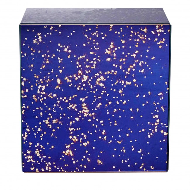 Tatamama Stardust 블루 Cube Box 사이드 테이블 12458