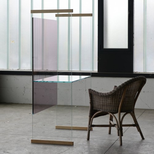 Glas I탈IA Diapositive Lilac Desk by Ronan & Erwan Bouroullec 10170