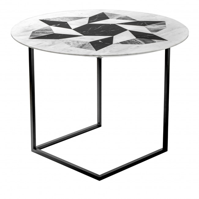 Travertini & Pietre Esopo 사이드 테이블 with Geometric Wheel by Antonio Saporito 08850
