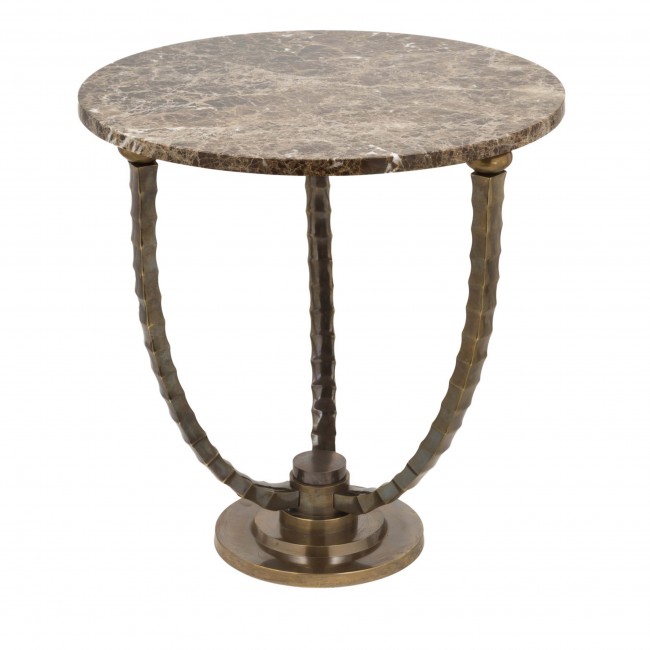 Bronzetto Horn 1 테이블 with Emperador Marble 08601
